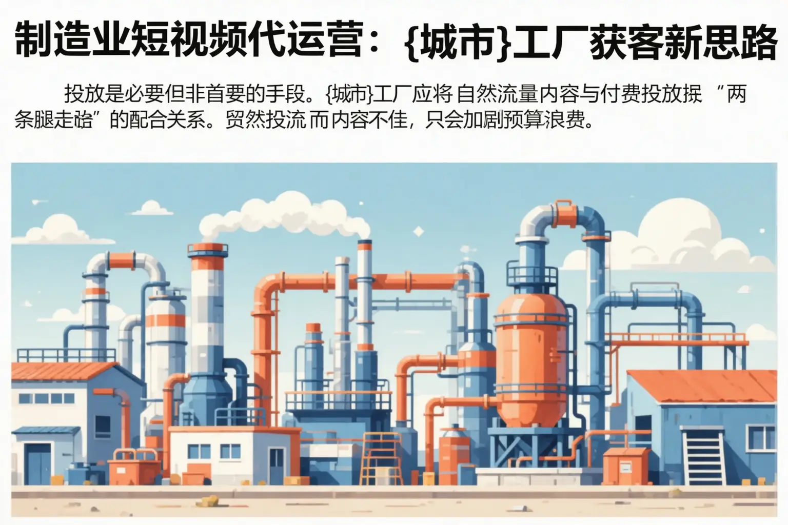 制造业短视频代运营：承德工厂获客新思路