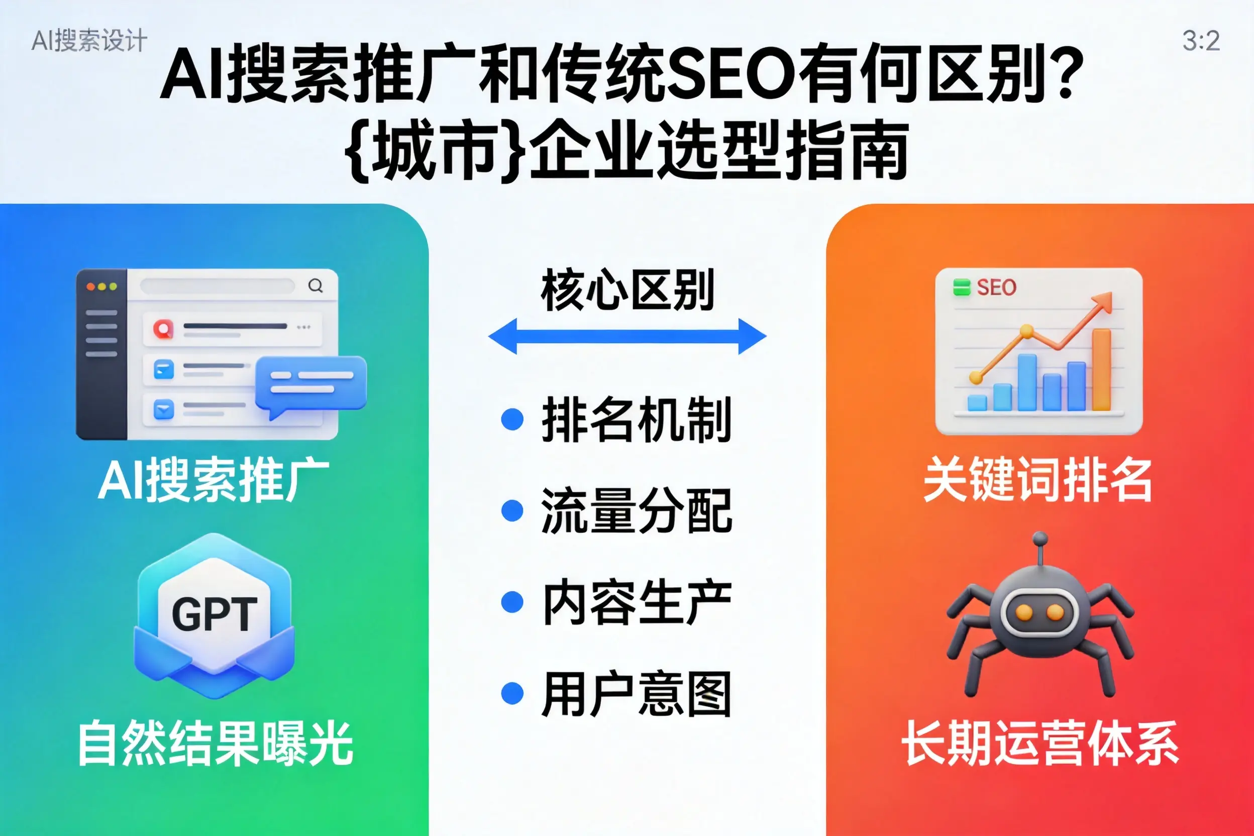 AI搜索推广和传统SEO有何区别？承德企业选型指南