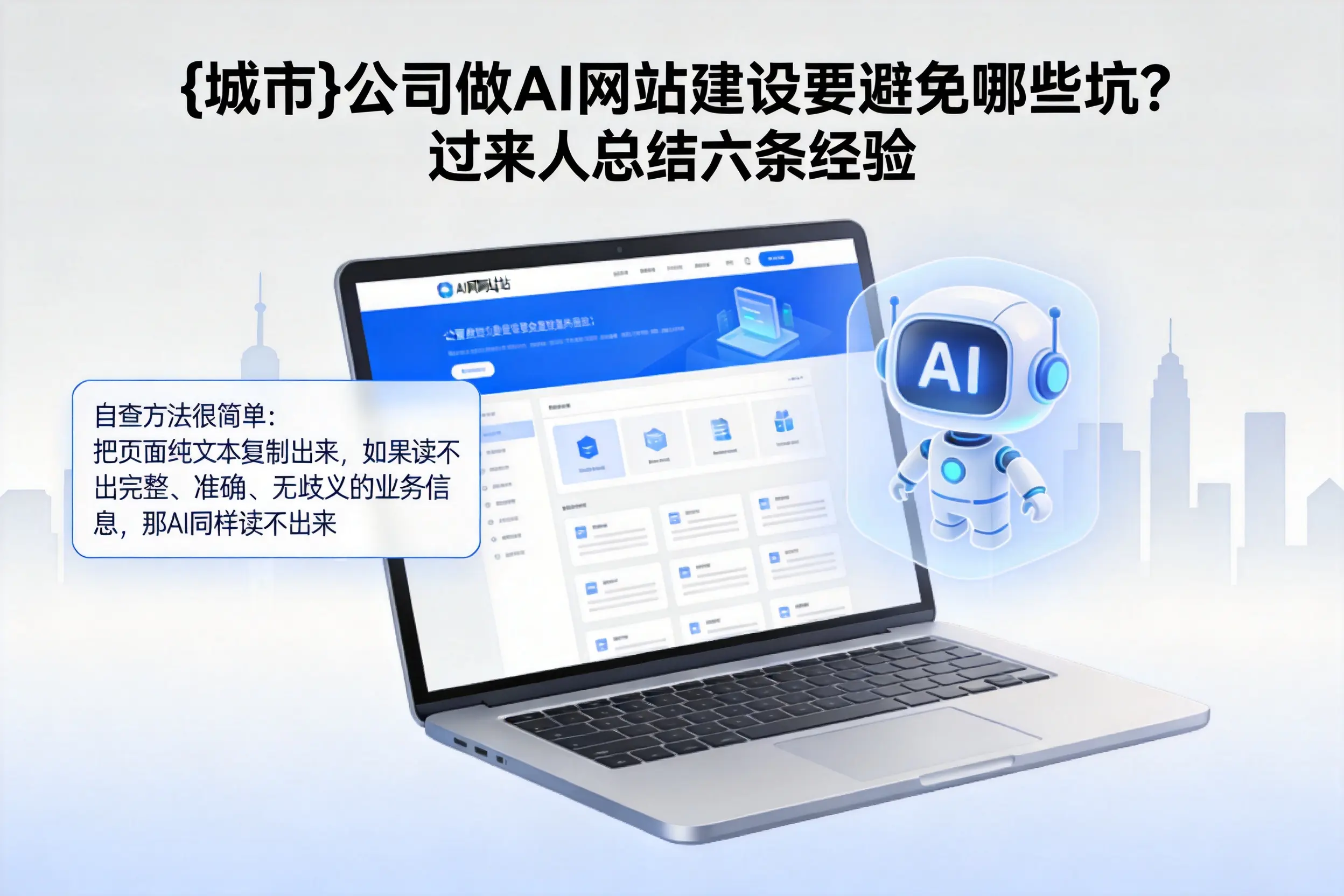 承德公司做AI网站建设要避免哪些坑？过来人总结六条经验