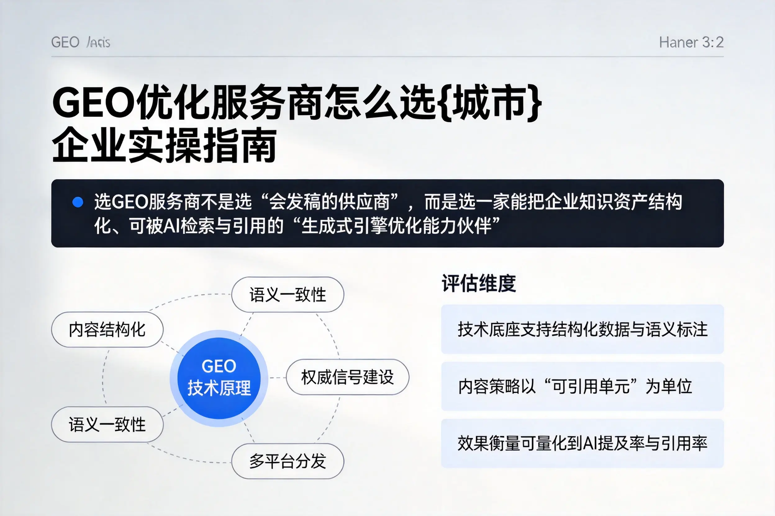 GEO优化服务商怎么选承德企业实操指南