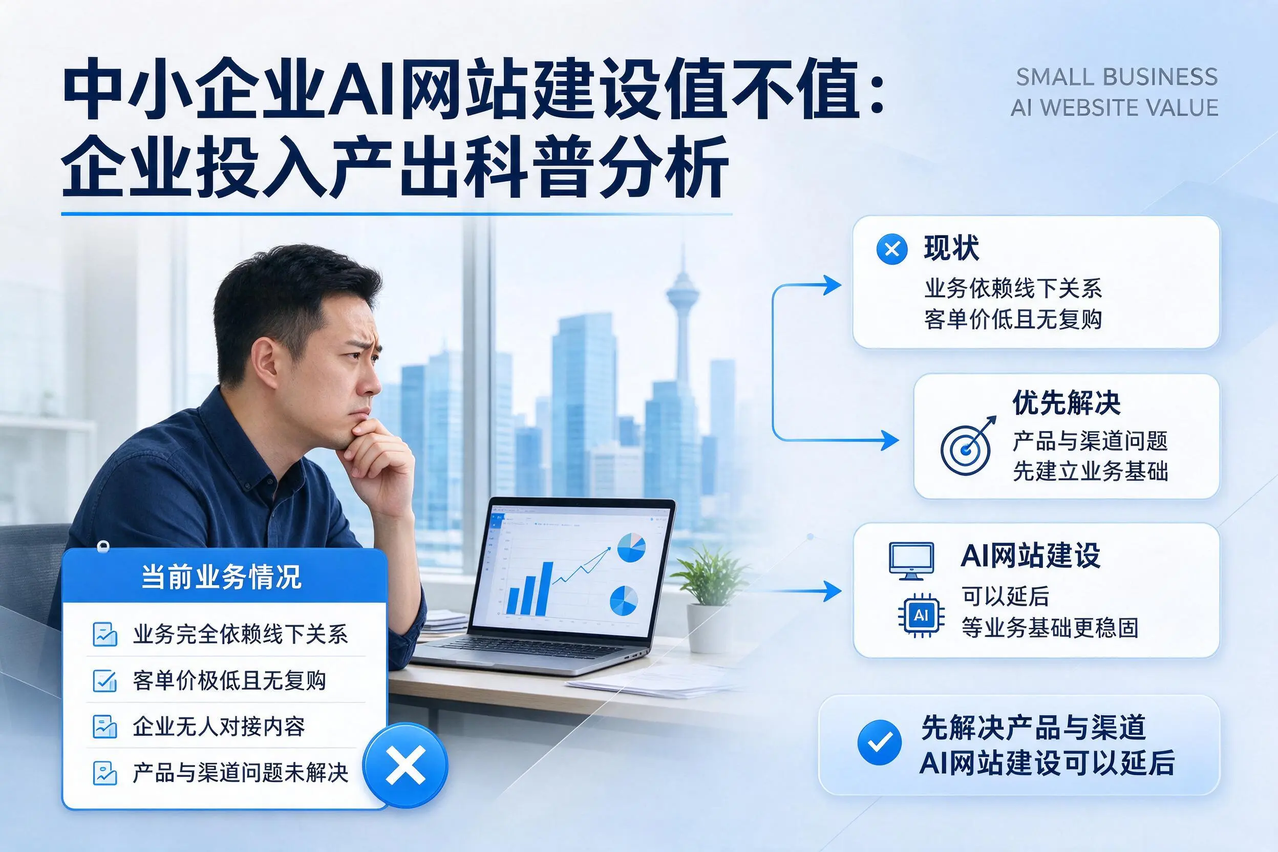 中小企业AI网站建设值不值：承德企业投入产出科普分析