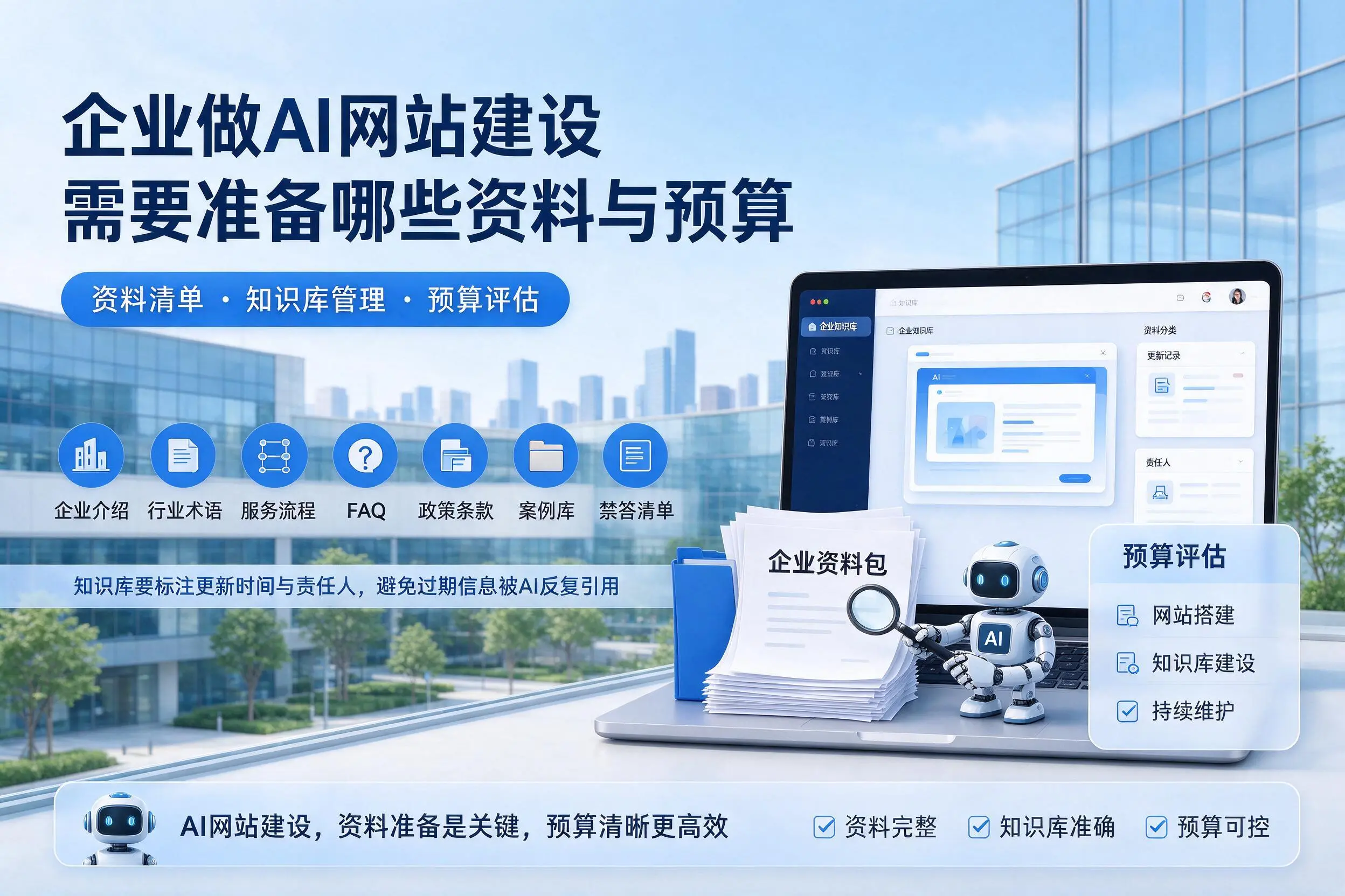 承德企业做AI网站建设需要准备哪些资料与预算
