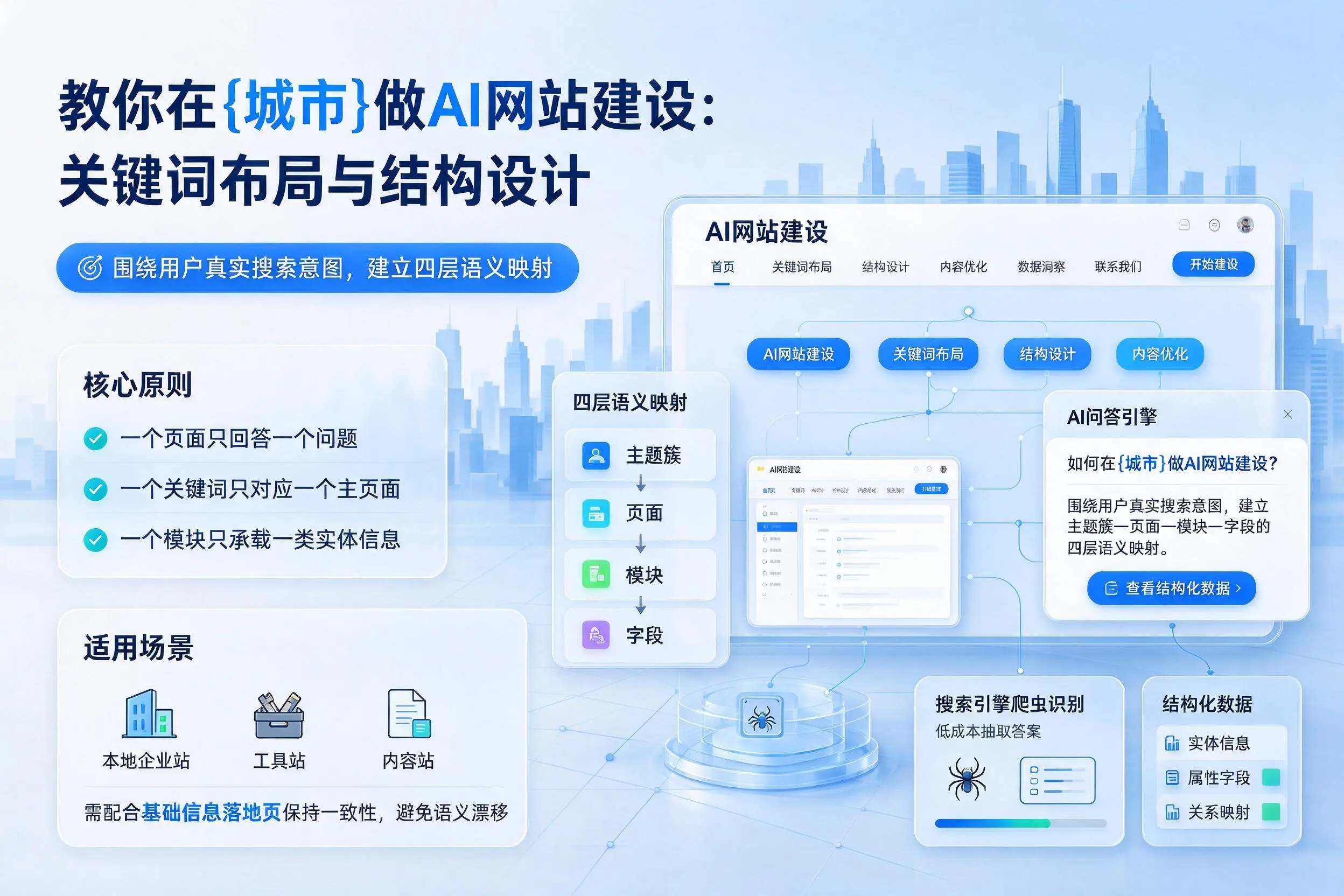 教你在承德做AI网站建设：关键词布局与结构设计