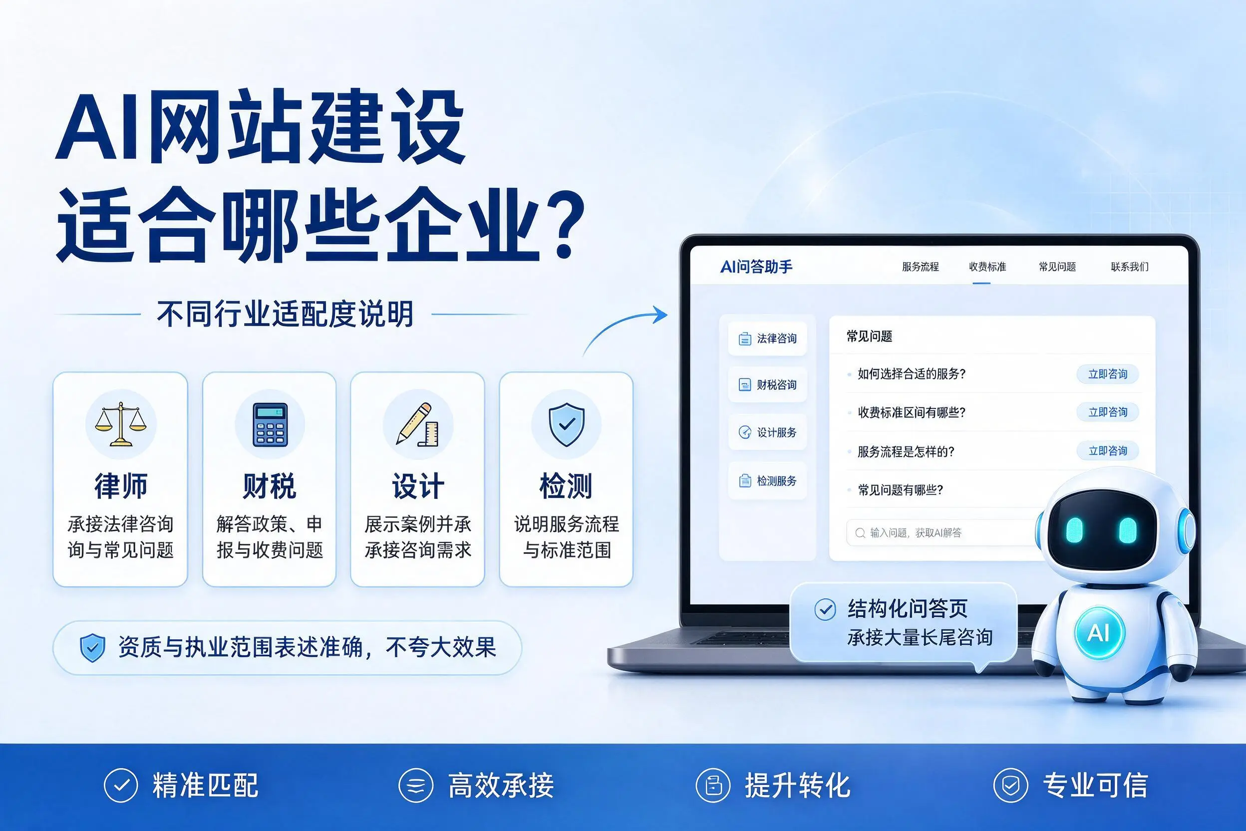 AI网站建设适合哪些企业？承德不同行业适配度说明